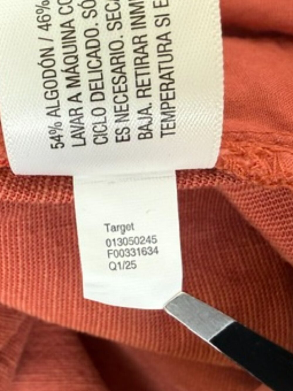 Universal Thread Midi Skirt Womens Large Burnt Orange A-Line Tie Front Pockets - Picture 8 of 8